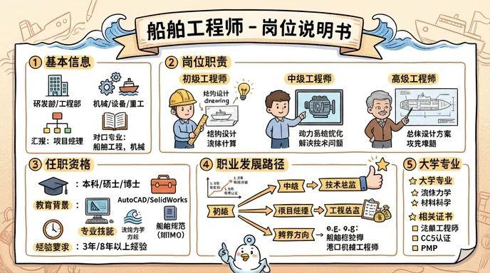 船舶工程师 - 海洋技术先锋，驾驭蓝色经济浪潮
