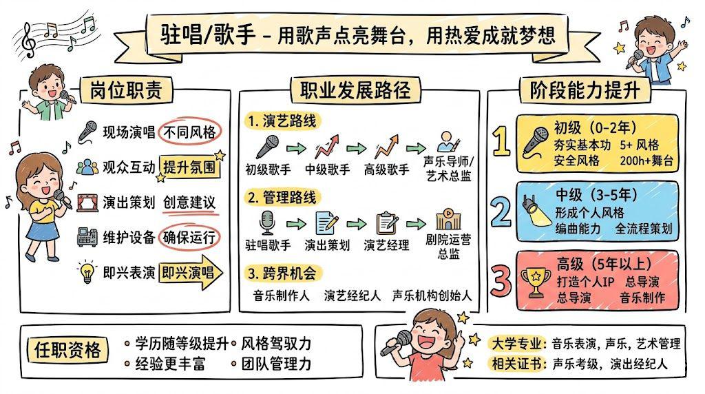 驻唱/歌手 - 用歌声点亮舞台，用热爱成就梦想