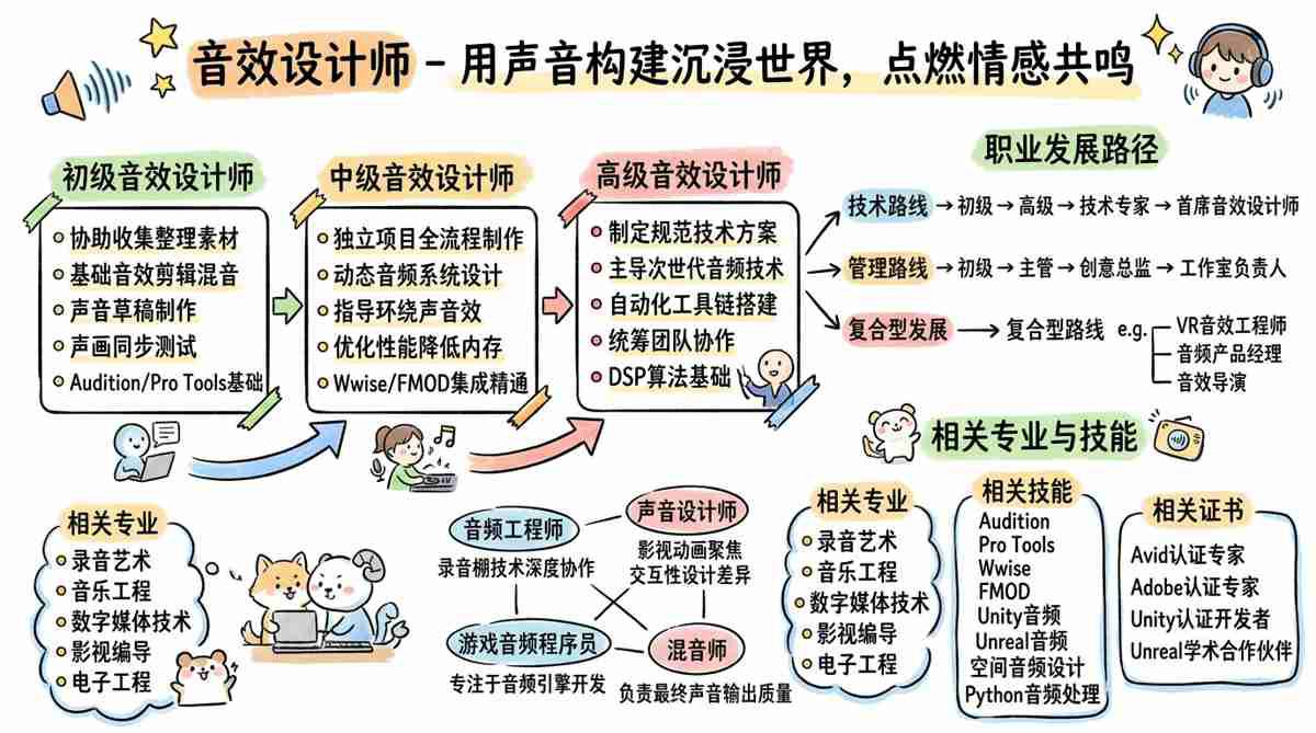 音效设计师 - 用声音构建沉浸世界，用音效点燃情感共鸣