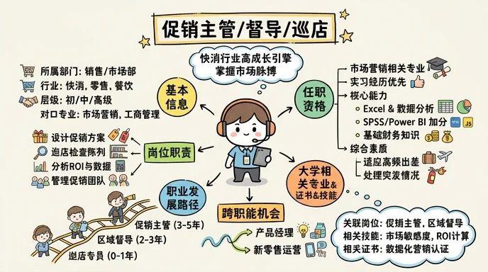 促销主管/督导/巡店 - 快消行业的高成长引擎，掌握市场脉搏的实战先锋