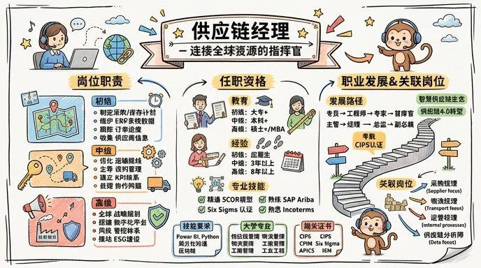 供应链经理 - 连接全球资源的指挥官