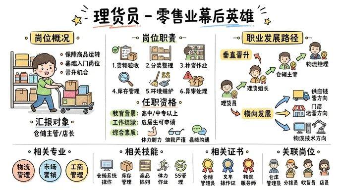 理货员 - 零售业的幕后英雄，保障商品流畅运转