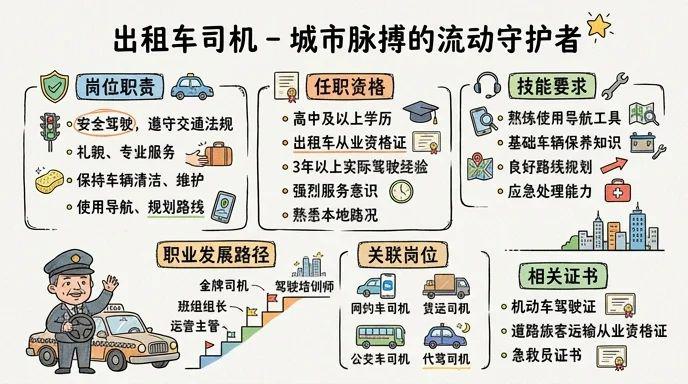 出租车司机 - 城市脉搏的流动守护者
