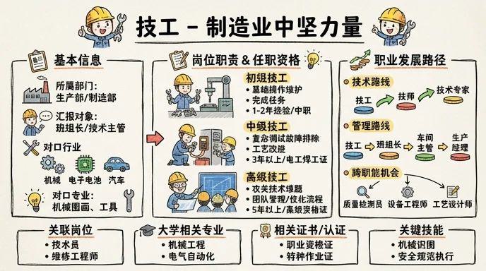 技工 - 技术骨干，制造业的中坚力量