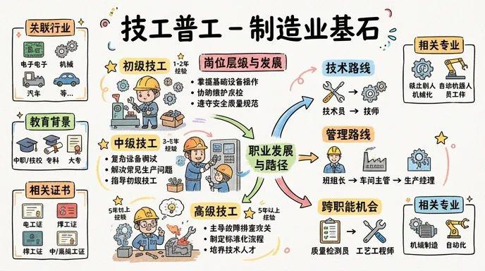 技工普工 - 制造业基石，技能成就未来