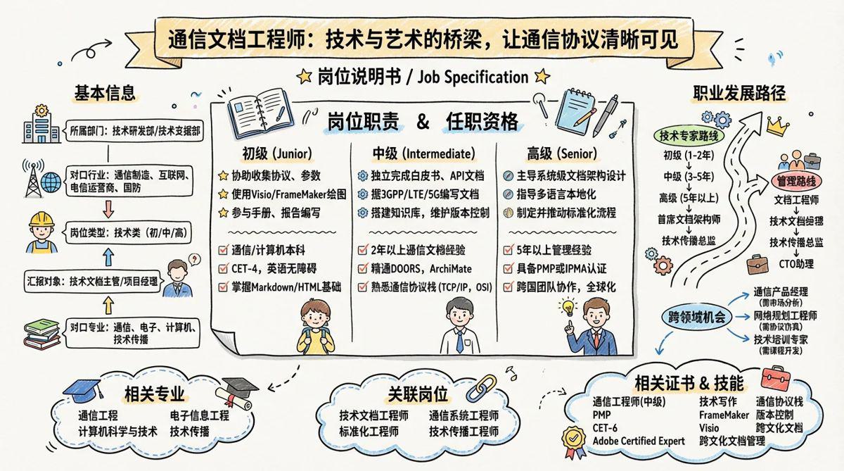 通信文档工程师 - 技术与艺术的桥梁，让通信协议清晰可见