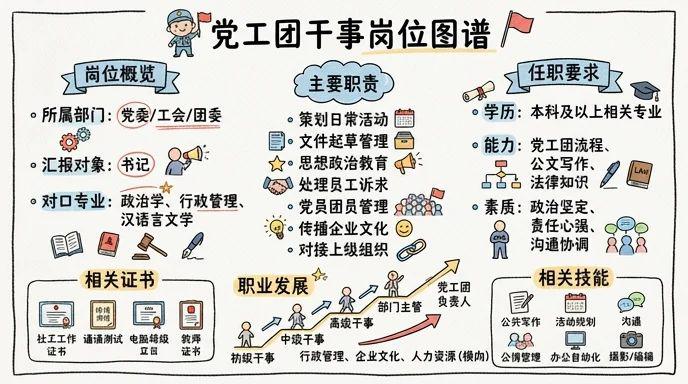党工团干事 - 组织建设的中坚力量，企业文化传播者