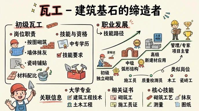 瓦工 - 建筑基石的缔造者，百万工程的实践专家