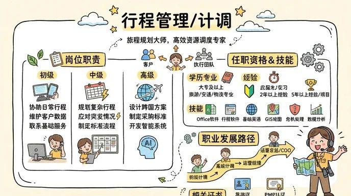 行程管理/计调 - 旅程规划大师，高效资源调度专家