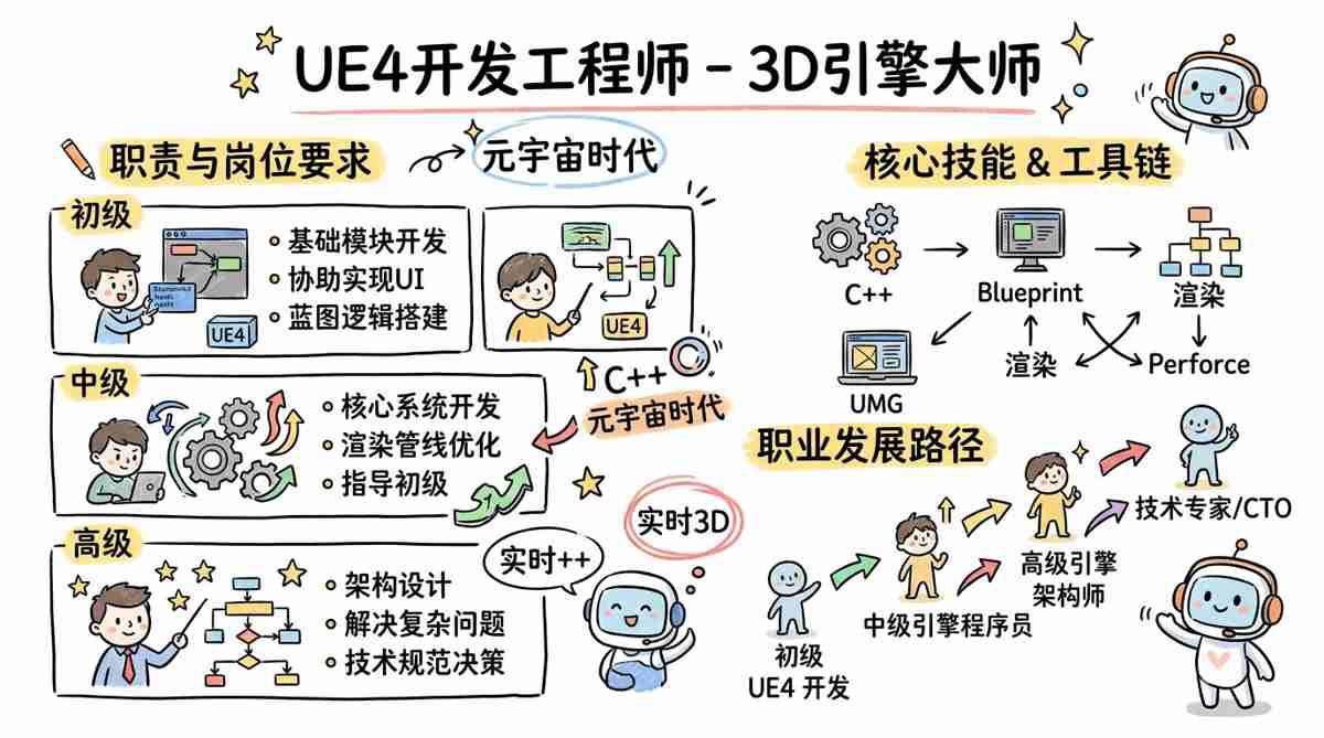 UE4开发工程师 - 元宇宙时代的3D引擎大师