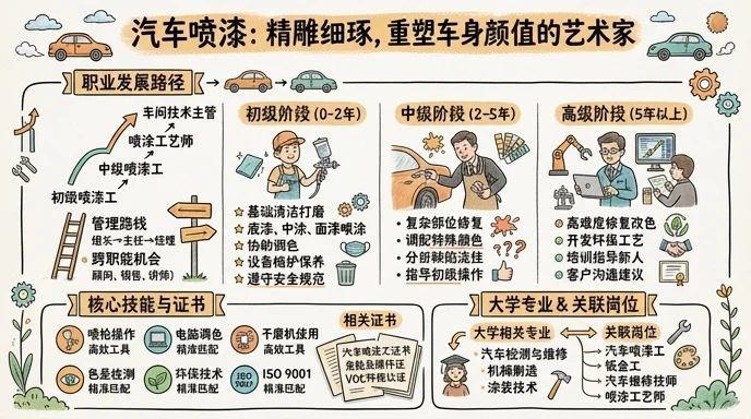 汽车喷漆 - 精雕细琢，重塑车身颜值的艺术家