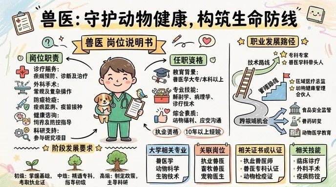 兽医 - 守护动物健康，构筑生命防线