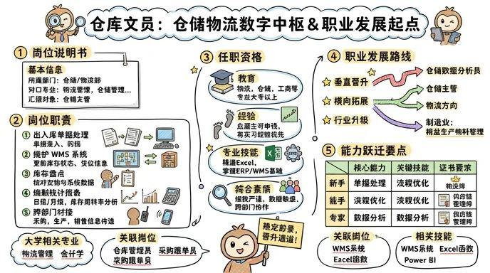 仓库文员 - 仓储物流的数字中枢，职业发展的稳定起点
