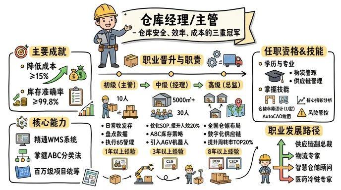 仓库经理/主管 - 仓库安全、效率、成本的三重冠军