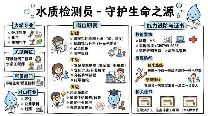 水质检测员 - 守护生命之源，精准检测每一滴水