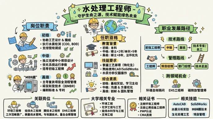 水处理工程师 - 守护生命之源，技术赋能绿色未来