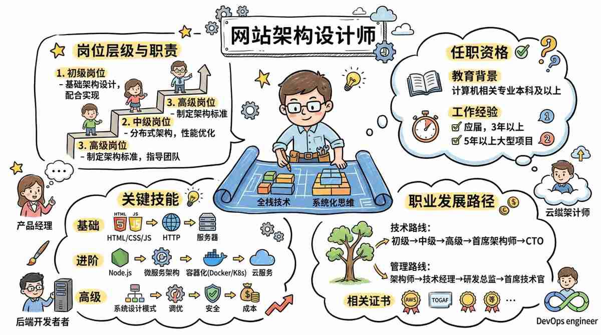 网站架构设计师 - 打造数字世界基石，引领互联网架构创新