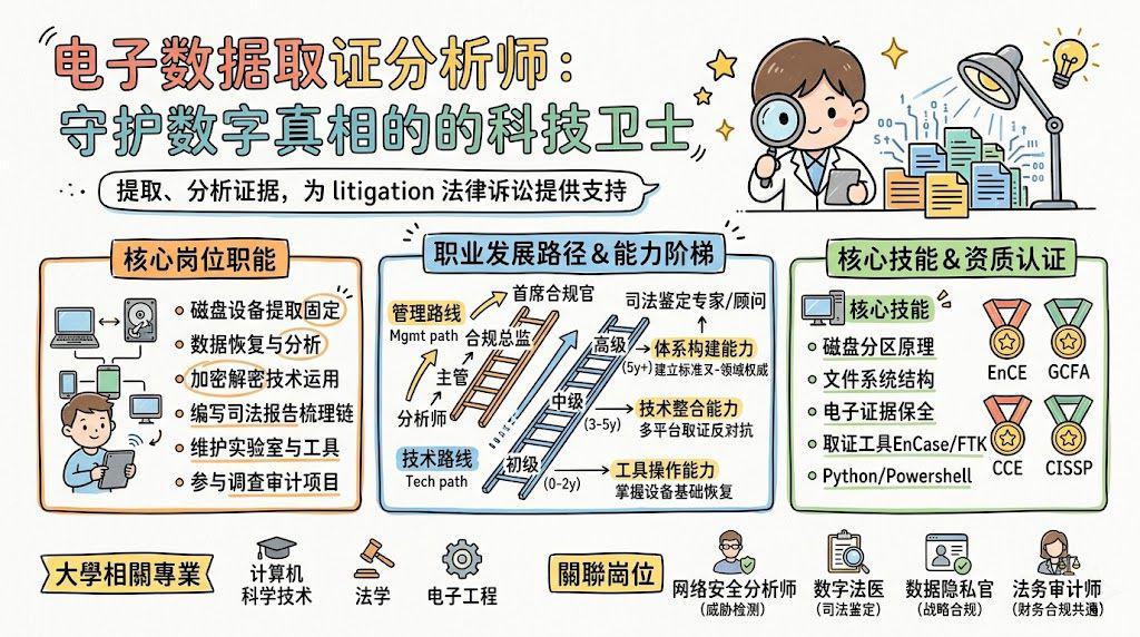 电子数据取证分析师：守护数字真相的科技卫士