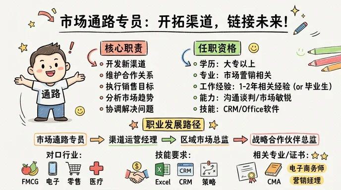 市场通路专员：开拓渠道，链接未来！